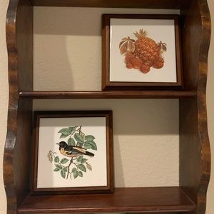 Vintage boho plaques about 7.5 inches each.